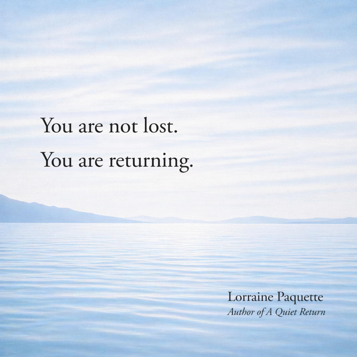 Returning